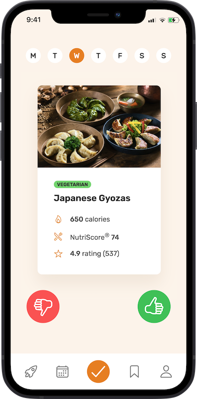 omnifood app screen